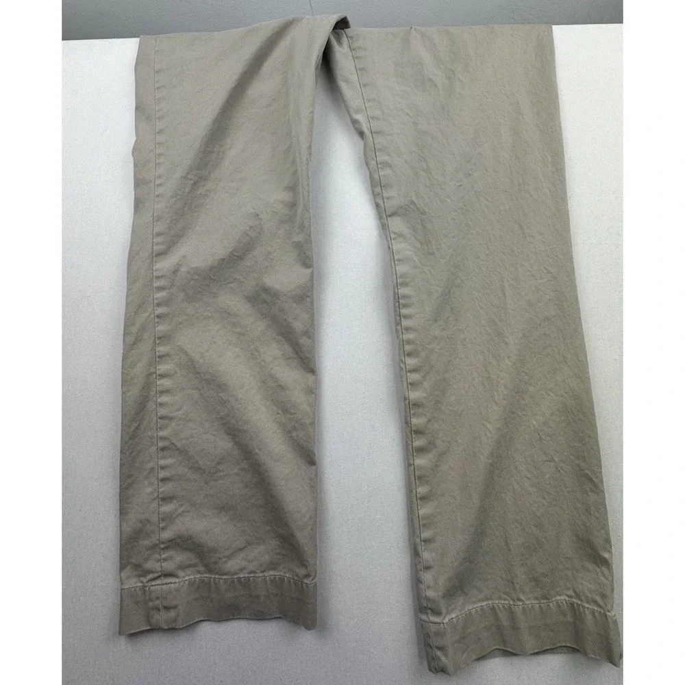 Polo Ralph Lauren Chino Pants Sz 38x30 Beige Flat Front‎ Stretch Straight Fit